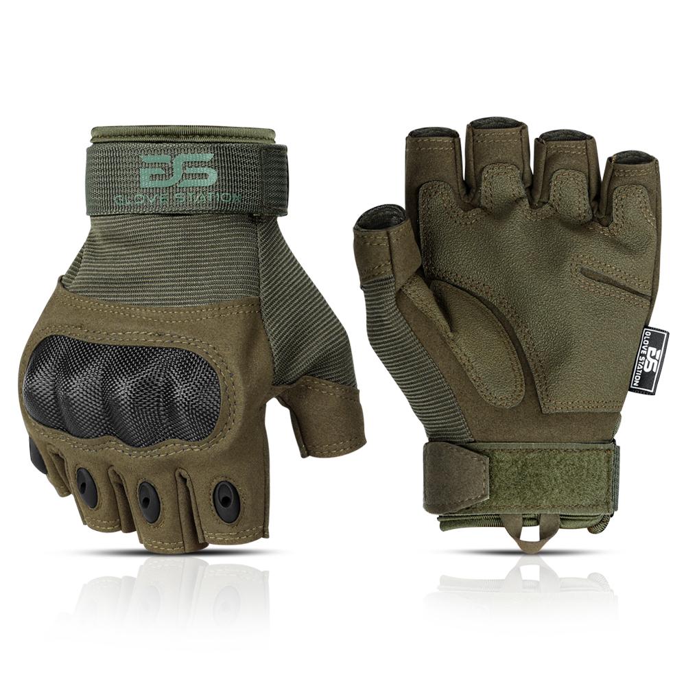 The Combat Fingerless - Green - 1 Pair – Glove Station